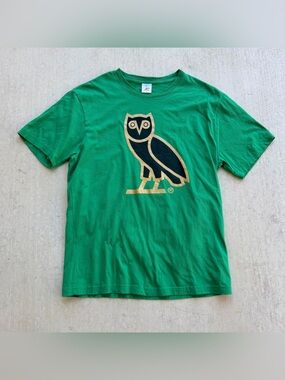 OVO Octobers Very Own OG Owl T Shirt Size Large Green Drake